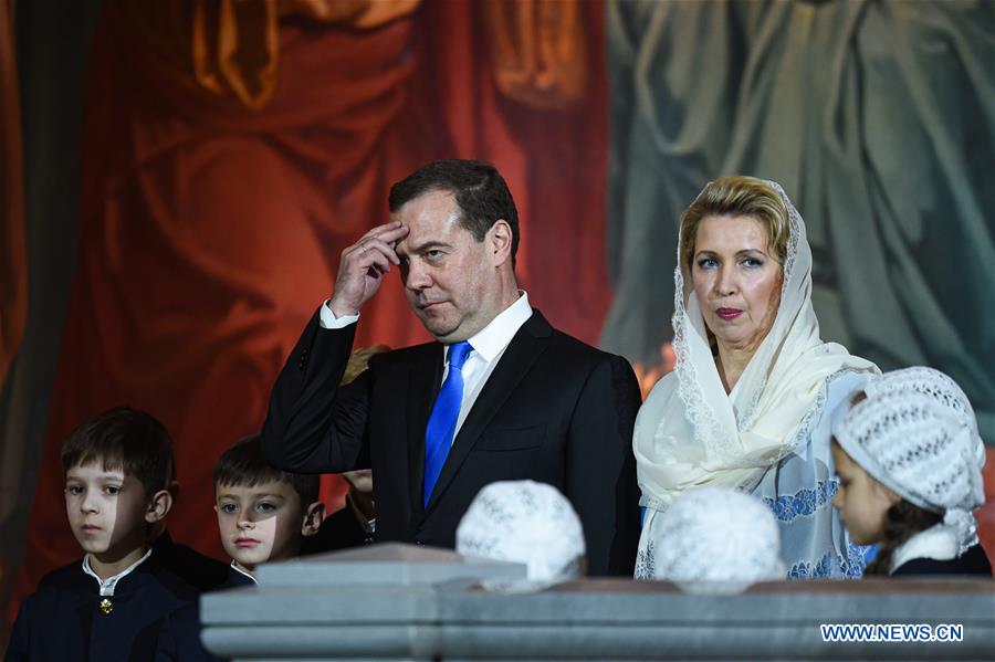 RUSSIA-MOSCOW-CHRISTMAS SERVICE-CELEBRATION