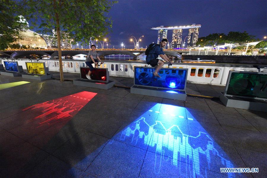 SINGAPORE-LIGHT PROJECTIONS AND ART INSTALLATIONS-MEDIA PREVIEW