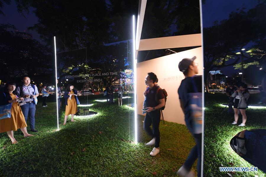 SINGAPORE-LIGHT PROJECTIONS AND ART INSTALLATIONS-MEDIA PREVIEW
