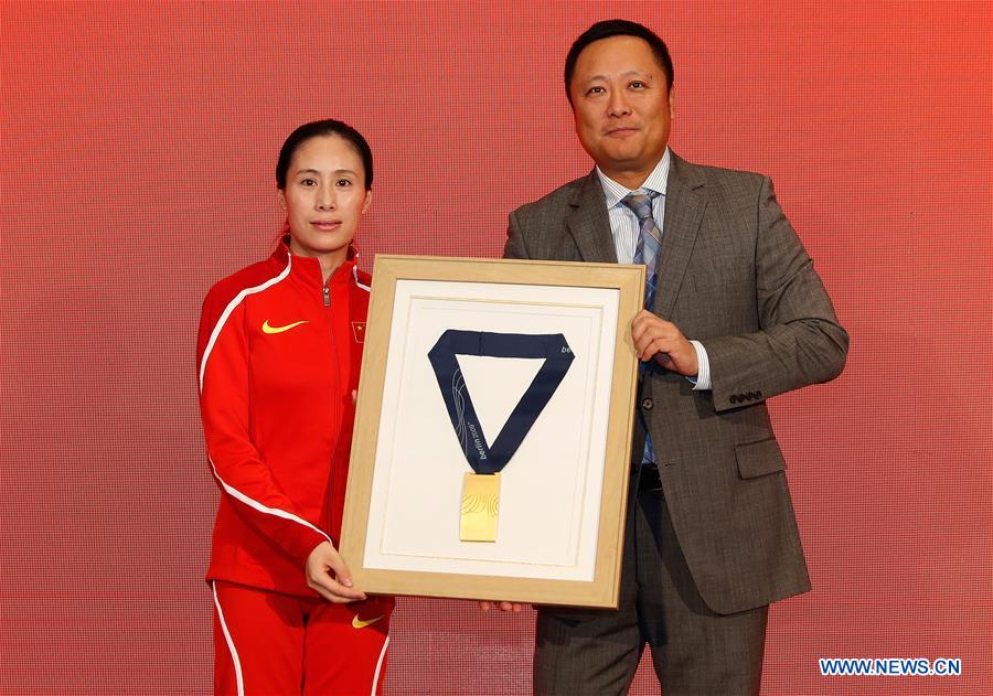 (SP)CHINA-BEIJING-ATHLETICS-CAA-NIKE-OFFICIAL PARTNER SIGNING CEREMONY