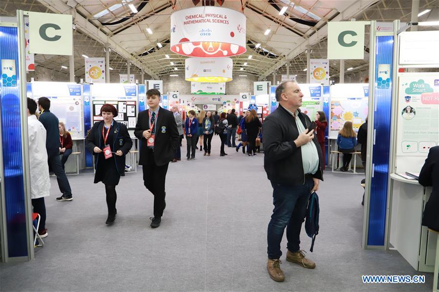 IRELAND-DUBLIN-YOUNG SCIENTIST-TECHNOLOGY-EXHIBITION 