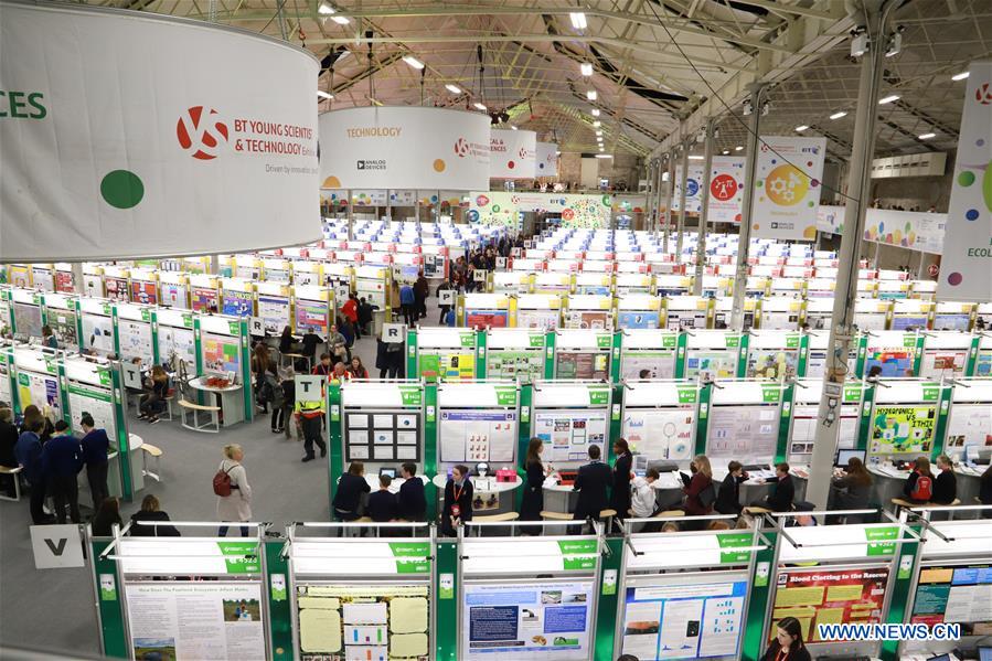 IRELAND-DUBLIN-YOUNG SCIENTIST-TECHNOLOGY-EXHIBITION