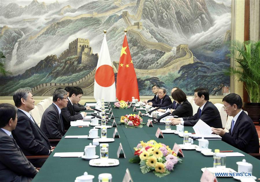 CHINA-BEIJING-LI ZHANSHU-JAPANESE DELEGATION-MEETING (CN)