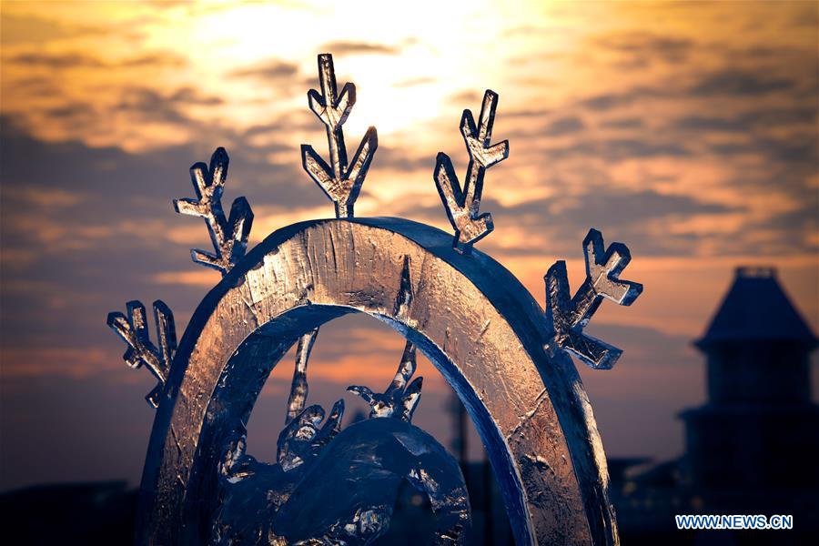 CHINA-HARBIN-ICE SCULPTURE COMPETITION (CN)