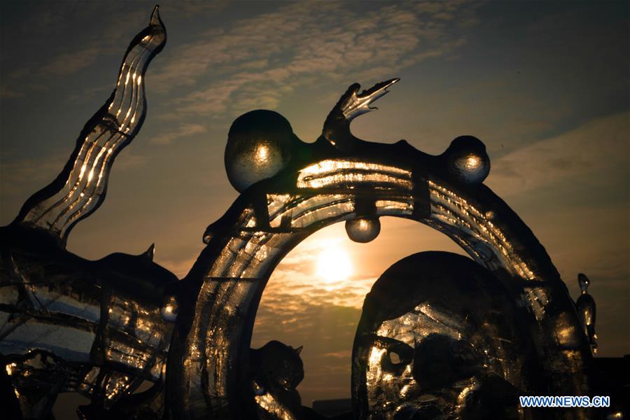 CHINA-HARBIN-ICE SCULPTURE COMPETITION (CN)