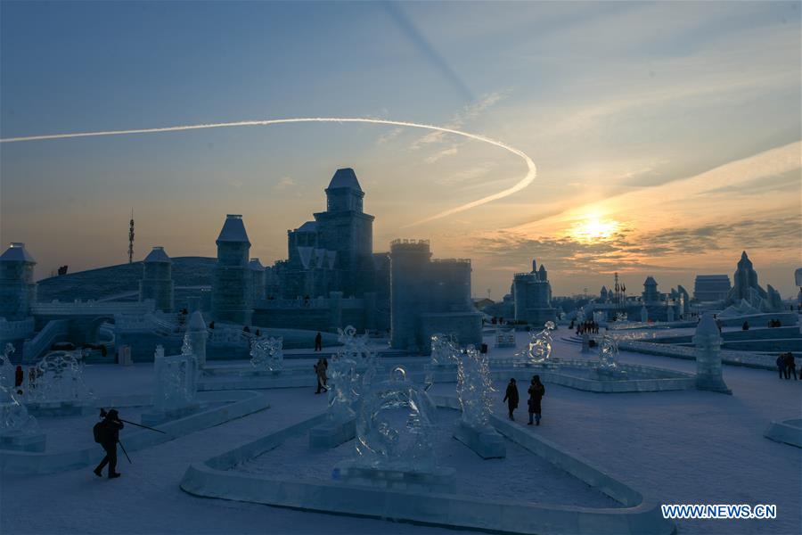 CHINA-HARBIN-ICE SCULPTURE COMPETITION (CN)