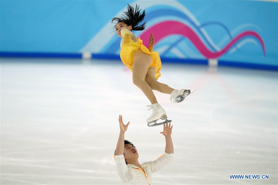 (SP)SWITZERLAND-LAUSANNE-WINTER YOG-FIGURE SKATING-PAIR SKATING SHORT PROGRAM