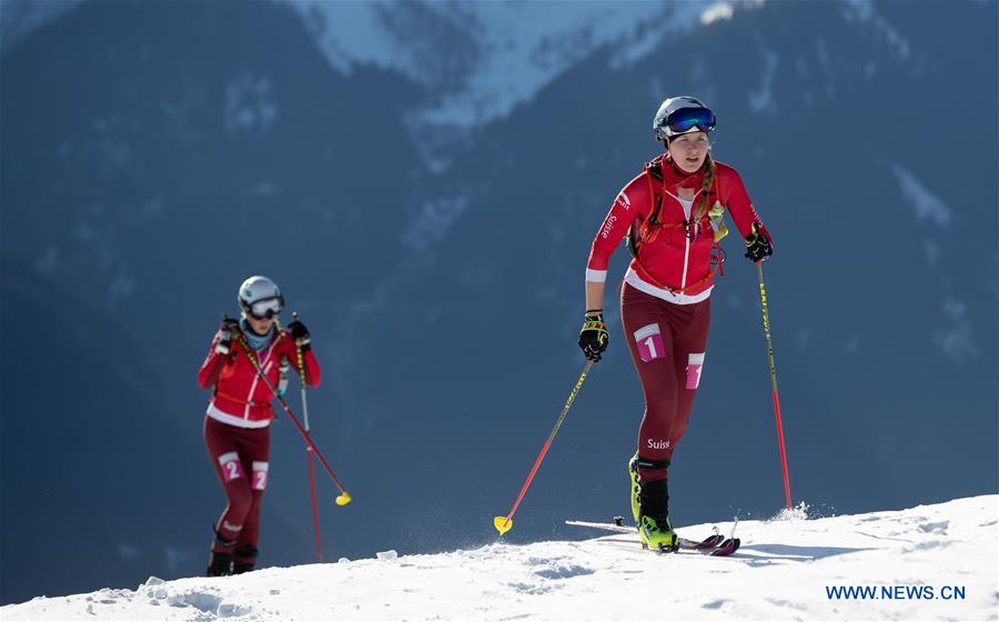 (SP)SWITZERLAND-VILLARS-WINTER YOG-SKI MOUNTAINEERING