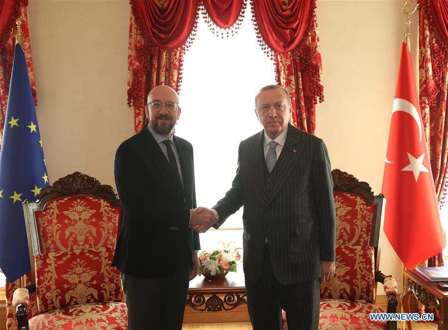 TURKEY-ISTANBUL-ERDOGAN-EUROPEAN COUNCIL PRESIDENT-MEETING