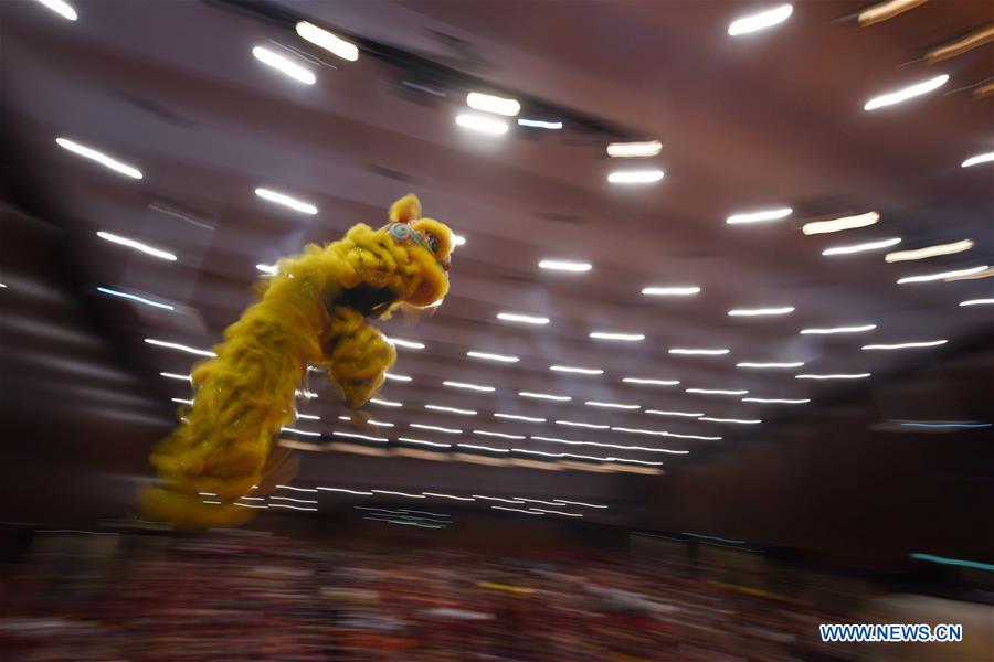 SINGAPORE-LION DANCE COMPETITION-CHINESE NEW YEAR