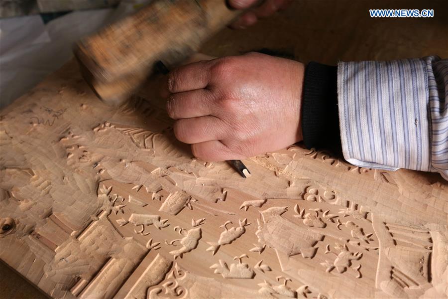 #CHINA-SHANDONG-SPRING FESTIVAL-WOOD-BLOCK PAINTING (CN)