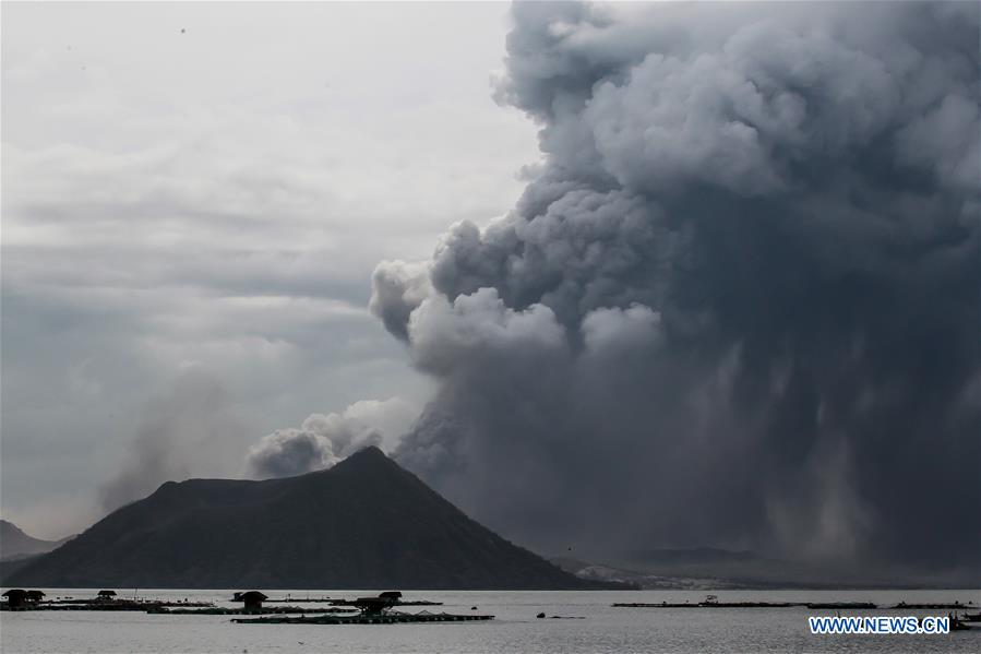 PHILIPPINES-TAAL VOLCANO-ERUPTION