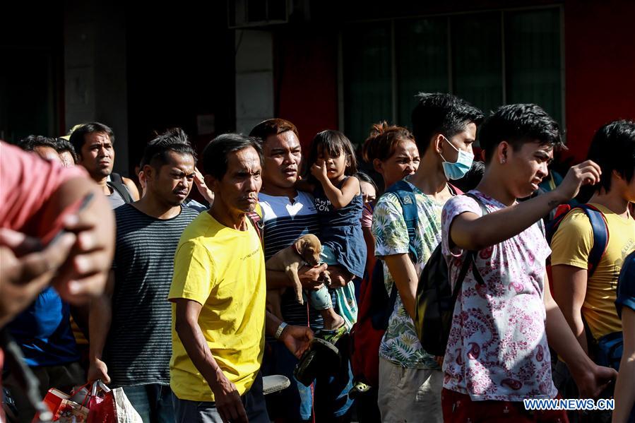 PHILIPPINES-TAAL VOLCANO-EVACUEES