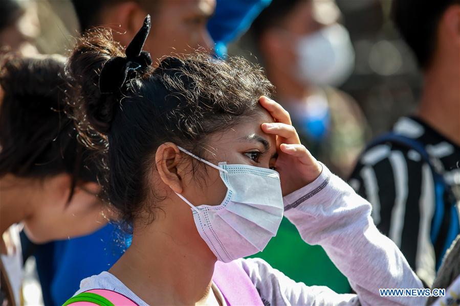 PHILIPPINES-TAAL VOLCANO-EVACUEES