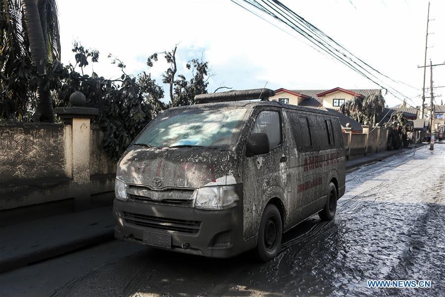 PHILIPPINES-TAAL VOLCANO-ASH AND MUD