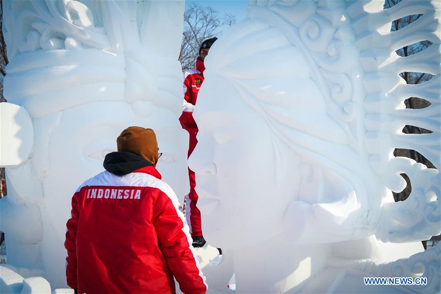 CHINA-HEILONGJIANG-HARBIN-SNOW SCULPTURE COMPETITION-CONCLUSION (CN)