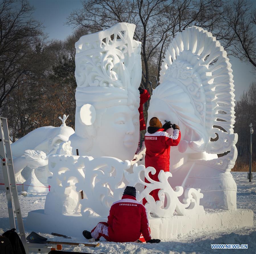CHINA-HEILONGJIANG-HARBIN-SNOW SCULPTURE COMPETITION-CONCLUSION (CN)