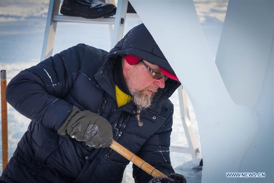 CHINA-HEILONGJIANG-HARBIN-SNOW SCULPTURE COMPETITION (CN)