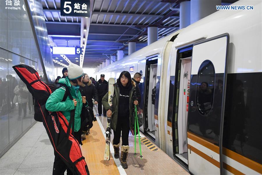CHINA-BEIJING-SKIER-BEIJING-ZHANGJIAKOU HIGH-SPEED RAILWAY-RIDE (CN)