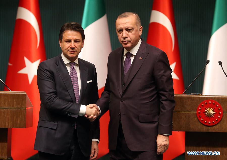 TURKEY-ANKARA-ERDOGAN-ITALY-PM-MEETING
