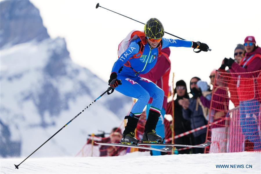 (SP)SWITZERLAND-VILLARS-WINTER YOG-SKI MOUNTAINEERING-SPRINT