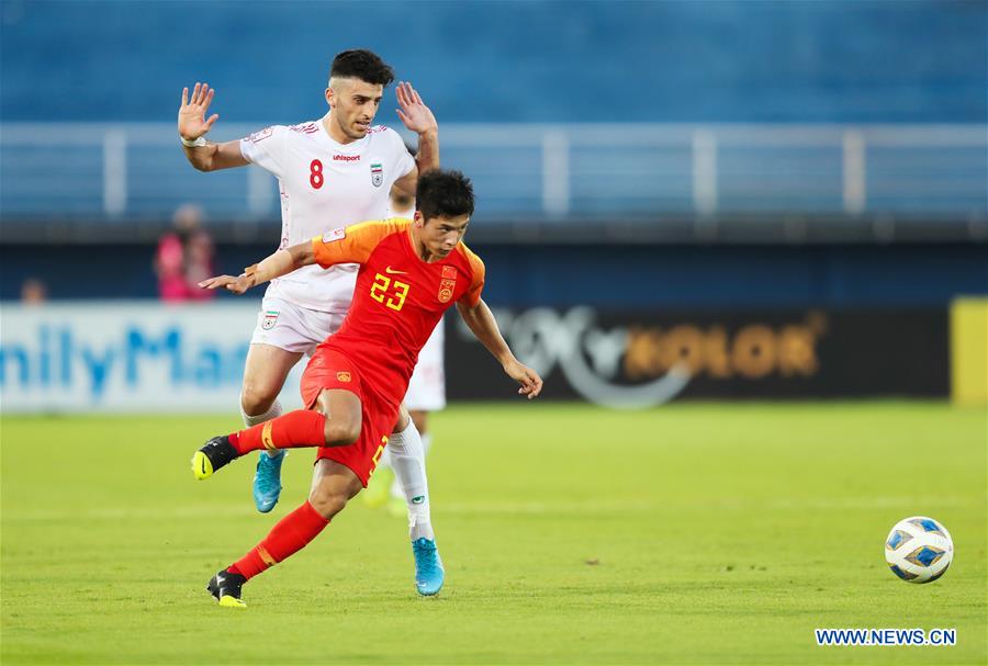 (SP)THAILAND-SONGKHLA-FOOTBALL-AFC U23 CHAMPIONSHIP-CHN VS IRA