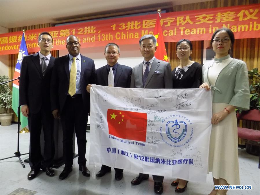 NAMIBIA-WINDHOEK-CHINESE MEDICAL TEAM-HANDOVER CEREMONY