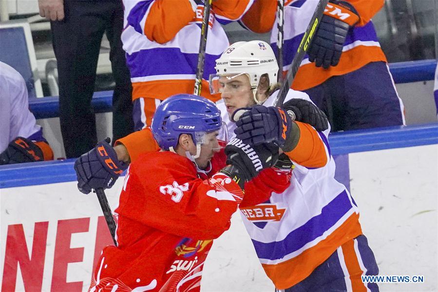 (SP)CHINA-JILIN-ICE HOCKEY-SILK ROAD SUPREME LEAGUE