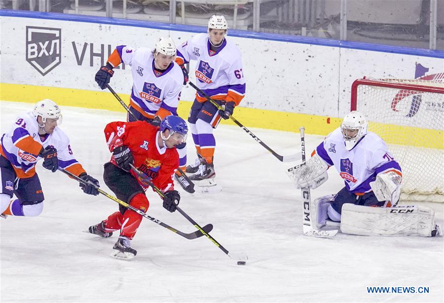 (SP)CHINA-JILIN-ICE HOCKEY-SILK ROAD SUPREME LEAGUE