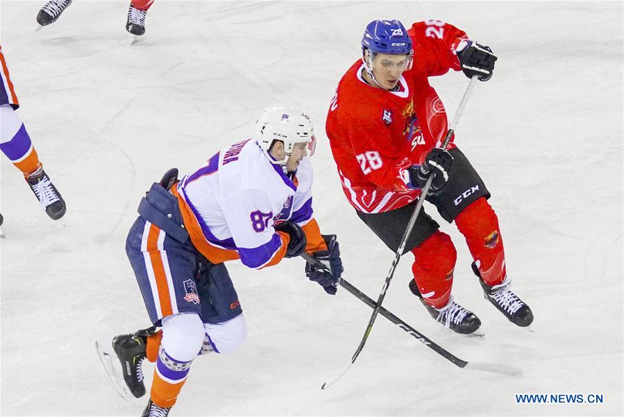 (SP)CHINA-JILIN-ICE HOCKEY-SILK ROAD SUPREME LEAGUE