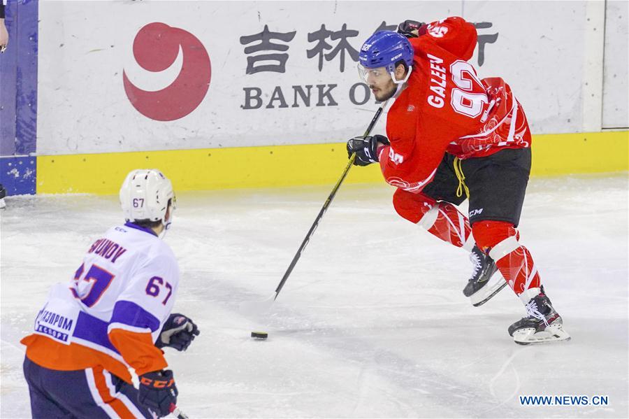 (SP)CHINA-JILIN-ICE HOCKEY-SILK ROAD SUPREME LEAGUE