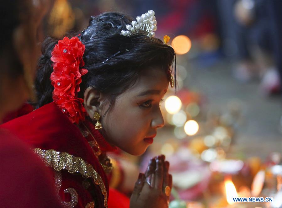 NEPAL-KATHMANDU-CULTURE-BEL BIBAHA CEREMONY