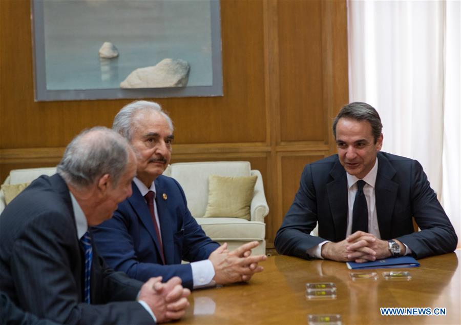 GREECE-ATHENS-PM-LIBYA-LNA COMMANDER-MEETING