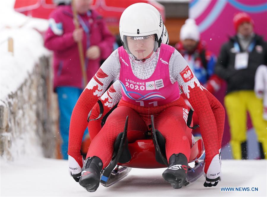 (SP)SWITZERLAND-ST. MORITZ-WINTER YOG-LUGE-WOMEN'S DOUBLES