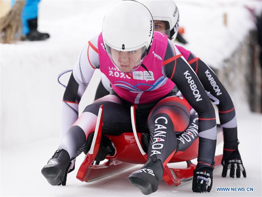 (SP)SWITZERLAND-ST. MORITZ-WINTER YOG-LUGE-WOMEN'S DOUBLES