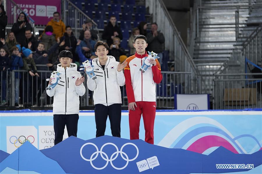 (SP)SWITZERLAND-LAUSANNE-WINTER YOG-SHORT TRACK SPEED SKATING-MEN'S 1000M