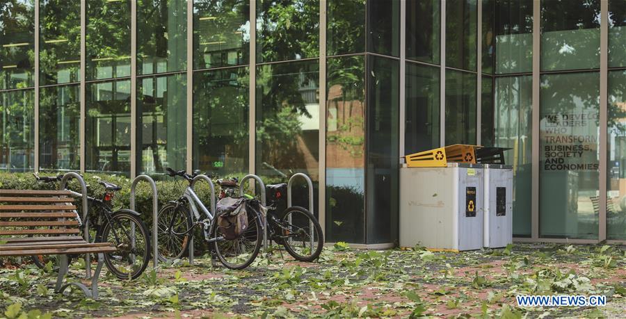 AUSTRALIA-CANBERRA-HAILSTONES-DAMAGE