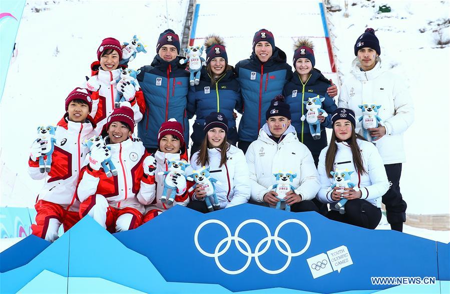 (SP)FRANCE-LES ROUSSES-YOG-SKI JUMPING-MIXED TEAM