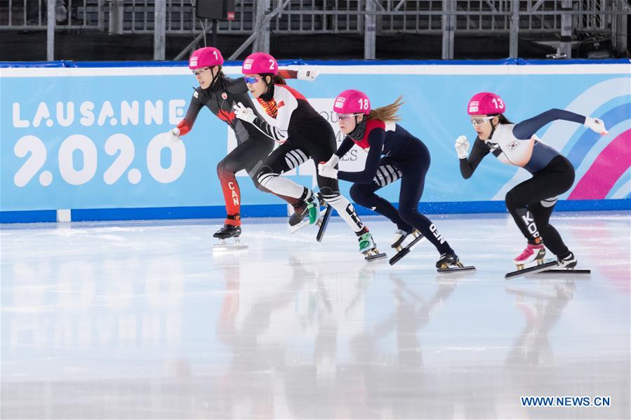 (SP)SWITZERLAND-LAUSANNE-WINTER YOG-SHORT TRACK SPEED SKATING