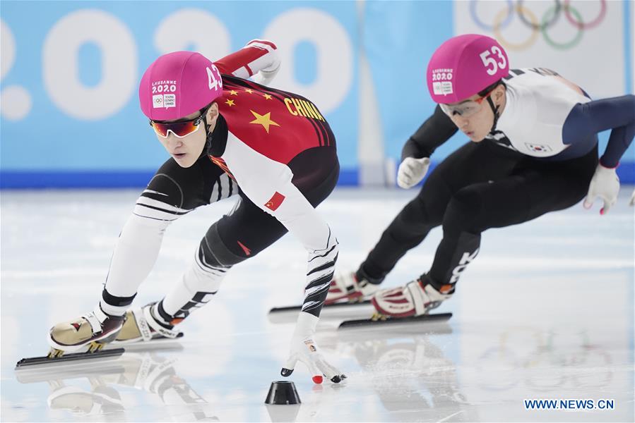 (SP)SWITZERLAND-LAUSANNE-WINTER YOG-SHORT TRACK SPEED SKATING-MEN'S 500M