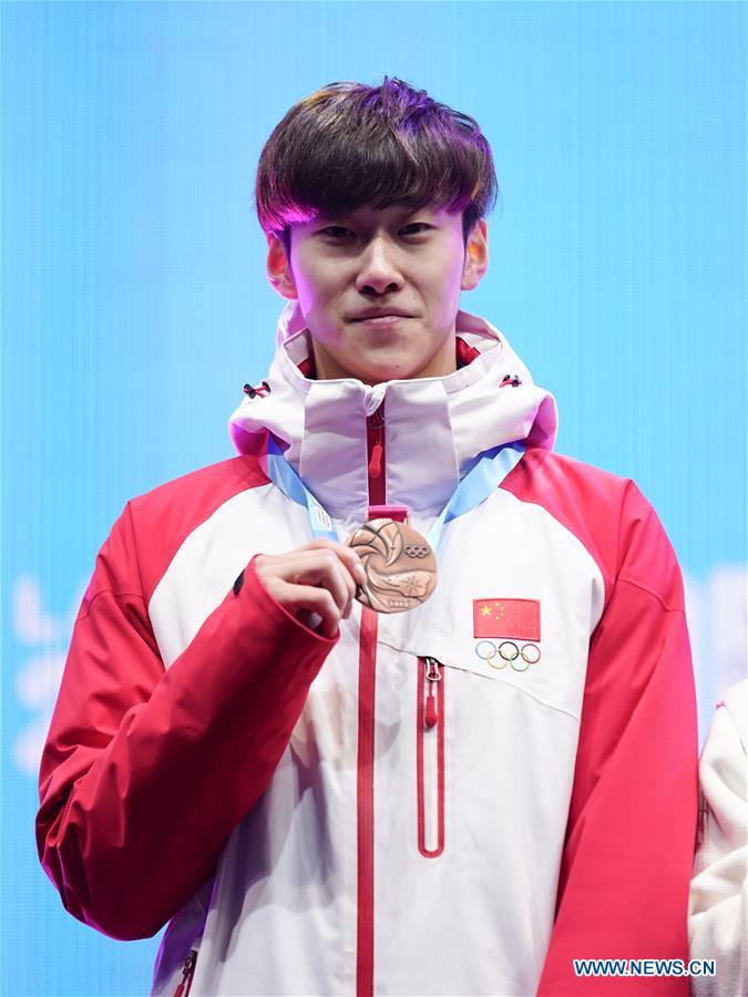 (SP)SWITZERLAND-LAUSANNE-WINTER YOG-SHORT TRACK SPEED SKATING-MEN'S 500M