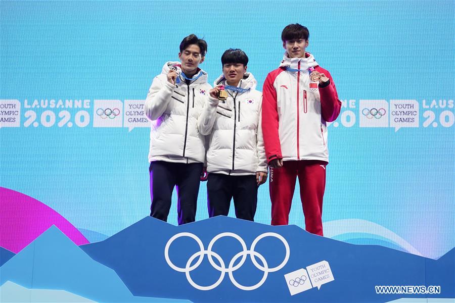 (SP)SWITZERLAND-LAUSANNE-WINTER YOG-SHORT TRACK SPEED SKATING-MEN'S 500M