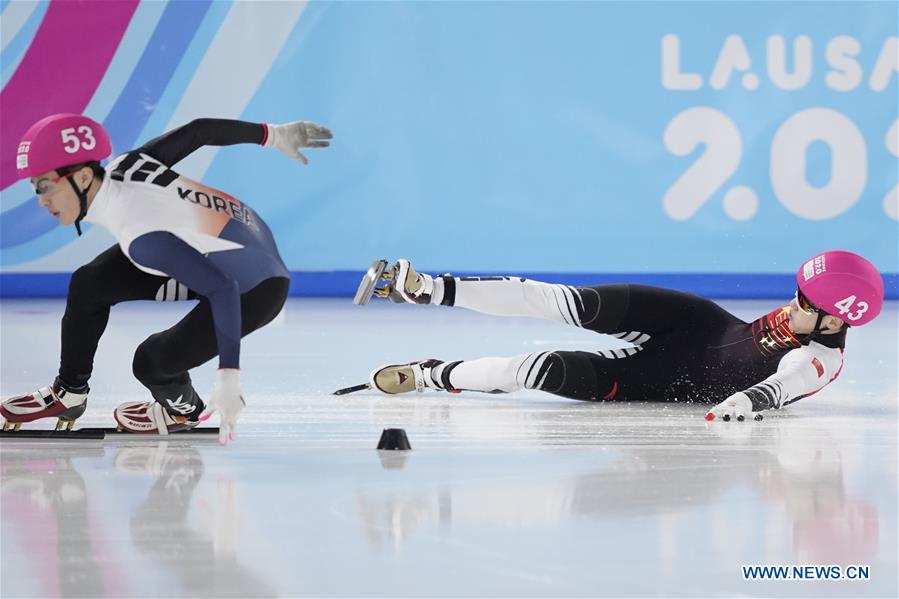(SP)SWITZERLAND-LAUSANNE-WINTER YOG-SHORT TRACK SPEED SKATING-MEN'S 500M