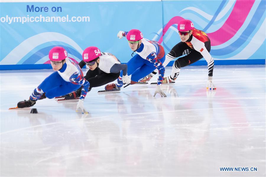 (SP)SWITZERLAND-LAUSANNE-WINTER YOG-SHORT TRACK SPEED SKATING-MEN'S 500M
