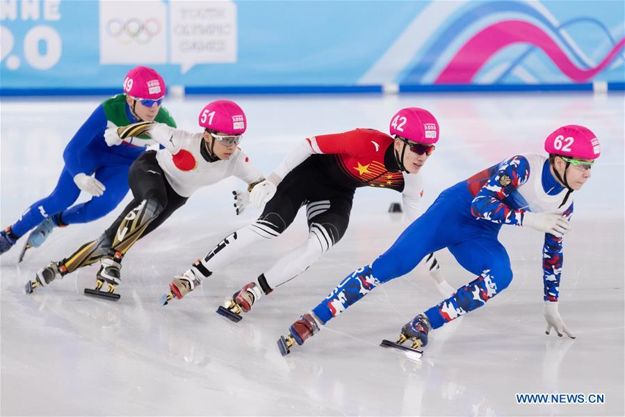 (SP)SWITZERLAND-LAUSANNE-WINTER YOG-SHORT TRACK SPEED SKATING-MEN'S 500M