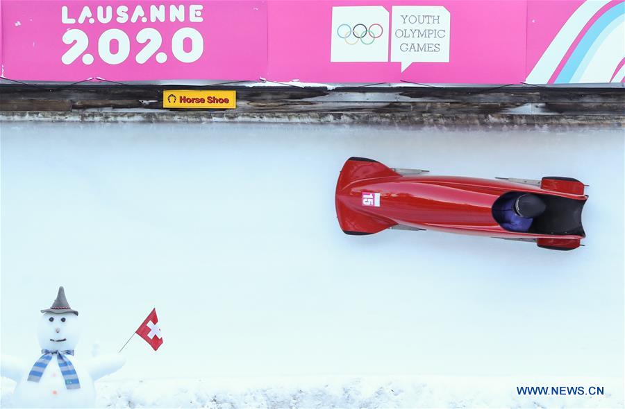 (SP)SWITZERLAND-ST. MORITZ-WINTER YOG-BOBSLEIGH-MEN'S MONOBOB