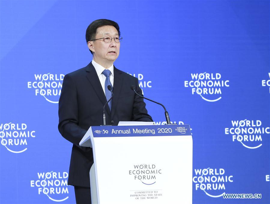 SWITZERLAND-DAVOS-HAN ZHENG-WEF ANNUAL MEETING