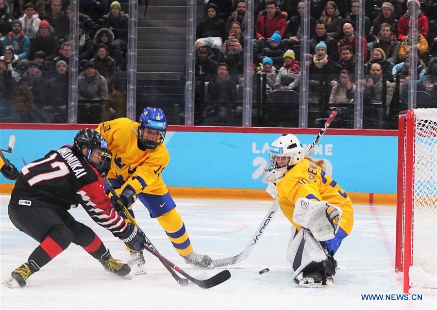 (SP)SWITZERLAND-LAUSANNE-WINTER YOG-ICE HOCKEY-WOMEN'S FINAL