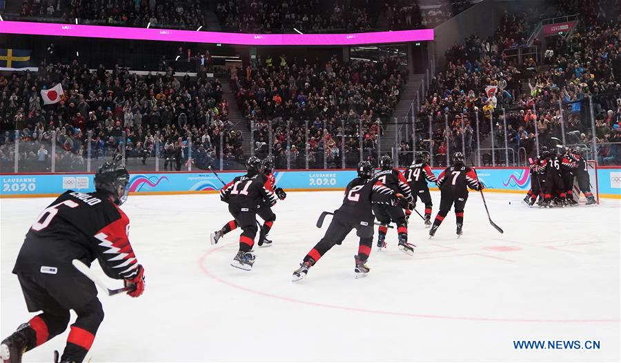 (SP)SWITZERLAND-LAUSANNE-WINTER YOG-ICE HOCKEY-WOMEN'S FINAL