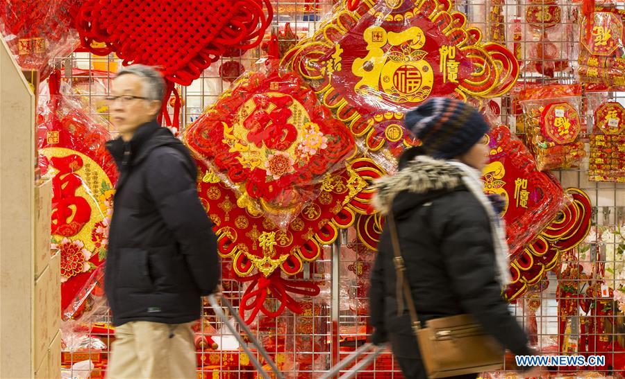 CANADA-TORONTO-CHINESE LUNAR NEW YEAR-DECORATION